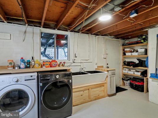 Interior, Utility Closets, Washer, Wooden Beams, Wooden Ceilings
