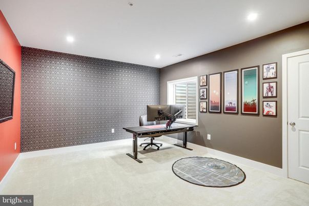 Home Office, Interior, Recessed Lighting