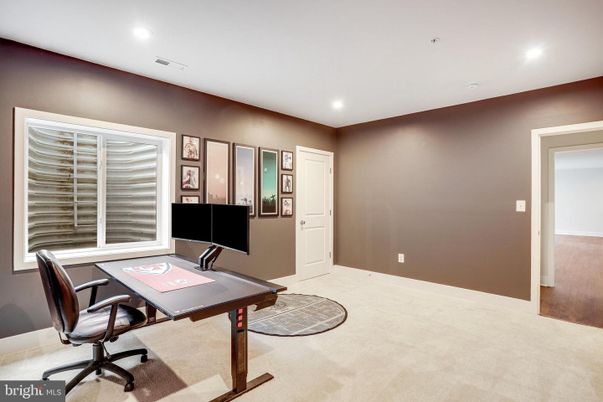 Home Office, Interior, Recessed Lighting
