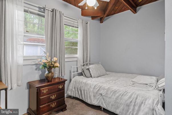 Bedroom, Interior, Wooden Beams
