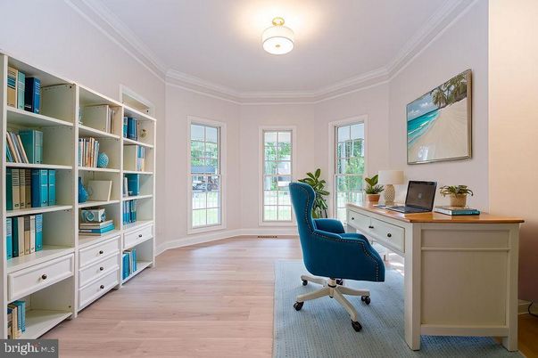 Home Office, Interior, Wood Texture Flooring