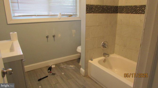 Bathroom, Interior, Wood Texture Flooring