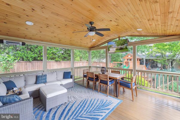 Dining room, Interior, Living room, Recessed Lighting, Sun Room, Wooden Ceilings, Wood Texture Flooring