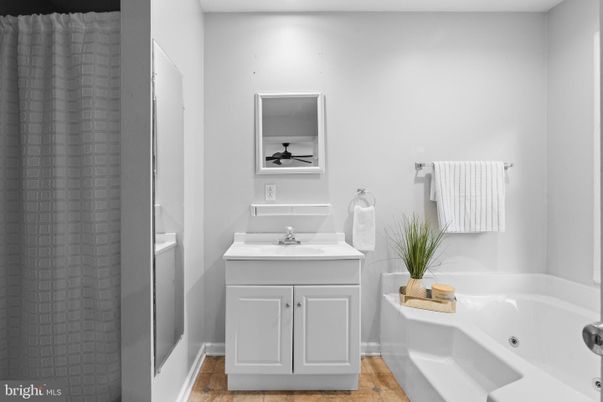 Bathroom, Interior, Wood Texture Flooring