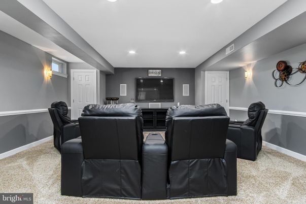 Home Theatre Room, Interior, Recessed Lighting, Theatre Room
