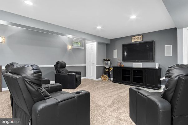 Home Theatre Room, Interior, Recessed Lighting, Theatre Room