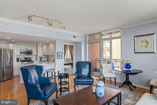 Interior, Kitchen, Living room, Recessed Lighting, Stainless Steel Appliances, Wood Texture Flooring