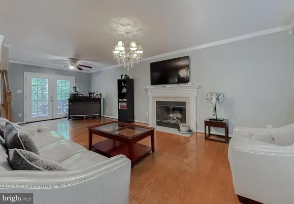 Chandelier, Fireplace, Interior, Living room, Piano, Wood Texture Flooring