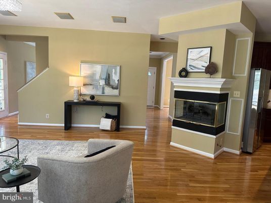 Fireplace, Interior, Wood Texture Flooring