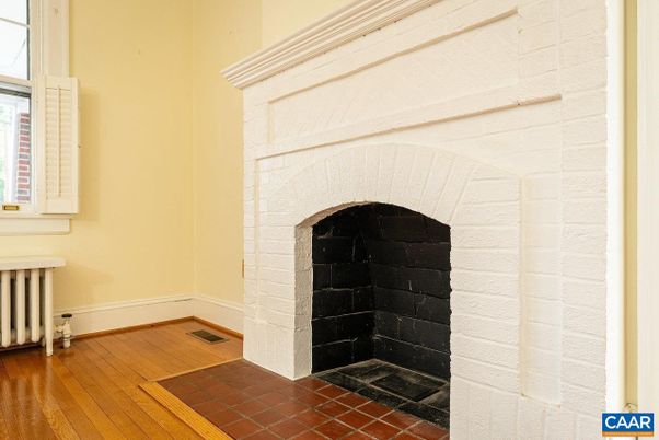 Fireplace, Interior, Wood Texture Flooring