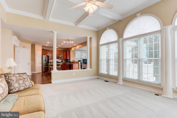 Interior, Kitchen, Living room, Recessed Lighting, Stainless Steel Appliances, Wood Texture Flooring
