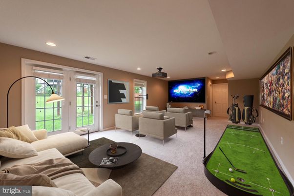 Interior, Living room, Recessed Lighting