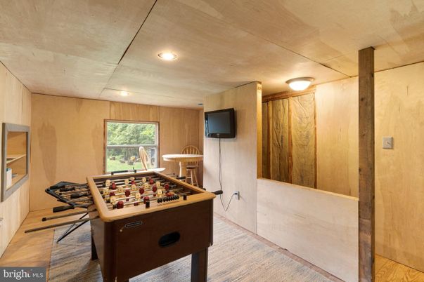 Game Room, Interior, Recessed Lighting, Wood Texture Flooring