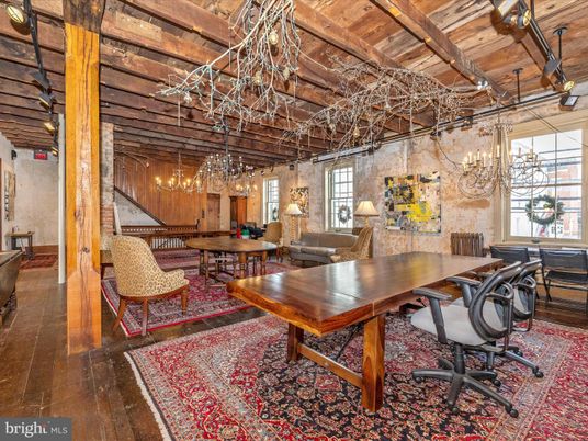 Chandelier, Dining room, Interior, Living room, Wooden Beams, Wooden Ceilings, Wood Texture Flooring