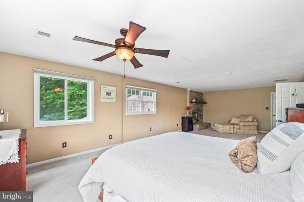 Bedroom, Fireplace, Interior, Recessed Lighting