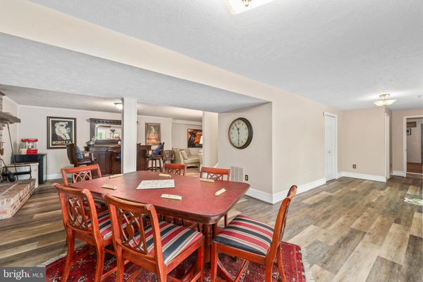 Dining room, Interior, Wood Texture Flooring