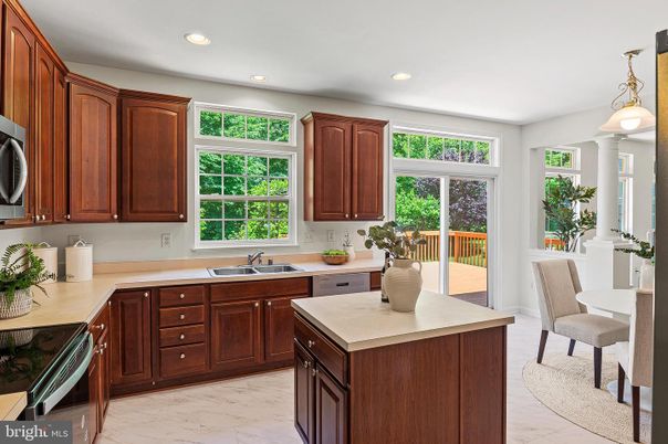 Interior, Kitchen, Marble, Pendant Lights, Recessed Lighting