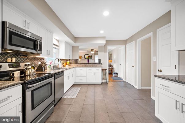 Interior, Kitchen, Recessed Lighting, Stainless Steel Appliances