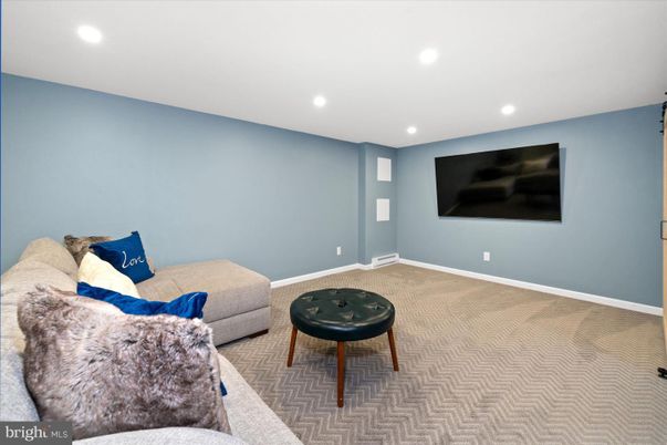 Interior, Living room, Recessed Lighting