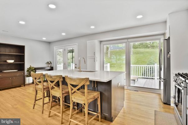 Dining room, Interior, Kitchen, Recessed Lighting, Wood Texture Flooring