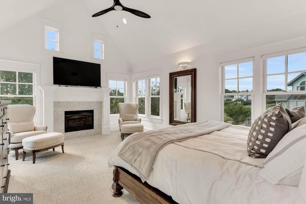 Bedroom, Fireplace, Interior, Recessed Lighting