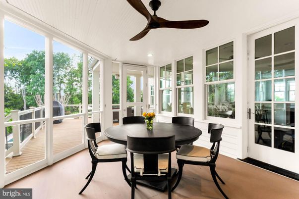 Dining room, Interior, Sun Room, Wood Texture Flooring