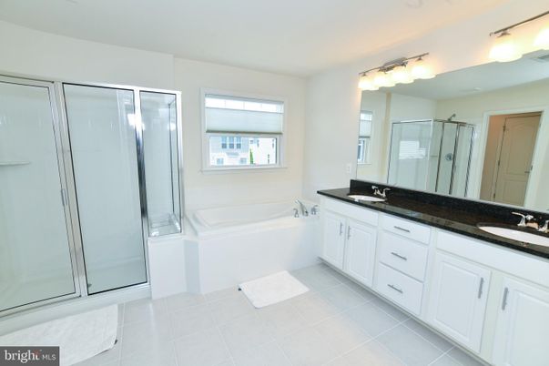 Bathroom, Dual Sink Vanities, Glass Shower, Interior