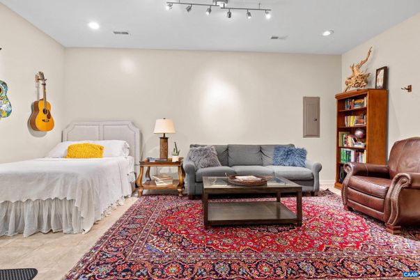Bedroom, Interior, Recessed Lighting