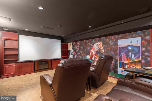 Home Theatre Room, Interior, Projection Screen, Recessed Lighting, Theatre Room