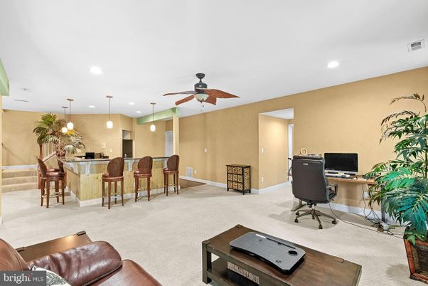 Home Office, Interior, Pendant Lights, Recessed Lighting