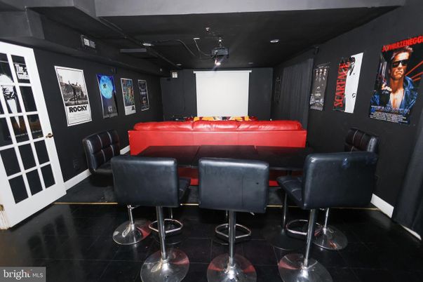 Home Theatre Room, Interior, Projection Screen, Recessed Lighting, Theatre Room