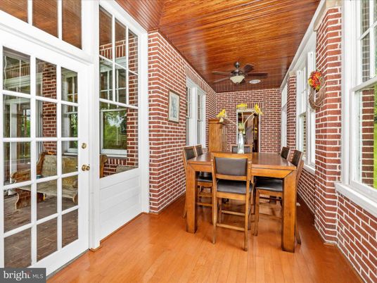 Dining room, Interior, Stone Walls, Wooden Ceilings, Wood Texture Flooring