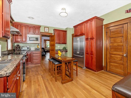 Interior, Kitchen, Wood Texture Flooring