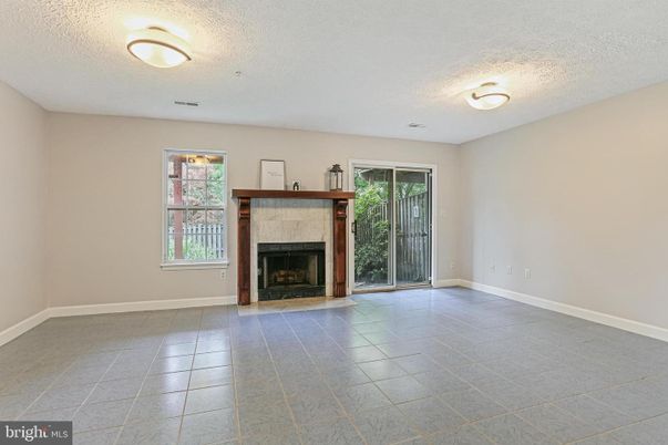 Empty room, Fireplace, Interior