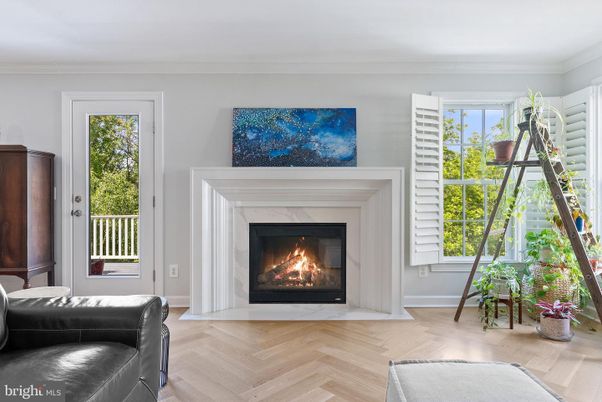 Fireplace, Interior, Wood Texture Flooring