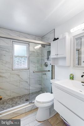 Bathroom, Glass Shower, Interior, Marble Walls