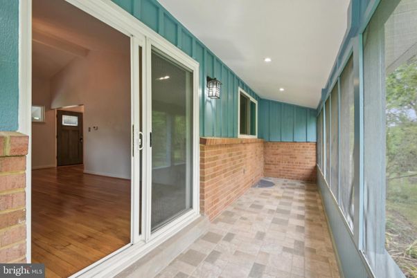 Interior, Recessed Lighting, Stone Walls, Wood Texture Flooring