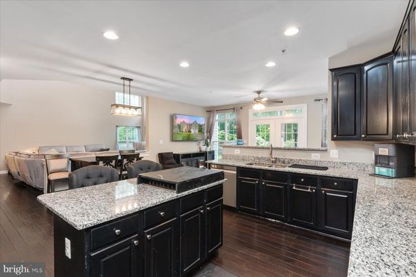 Dining room, Interior, Kitchen, Living room, Pendant Lights, Recessed Lighting, Wood Texture Flooring