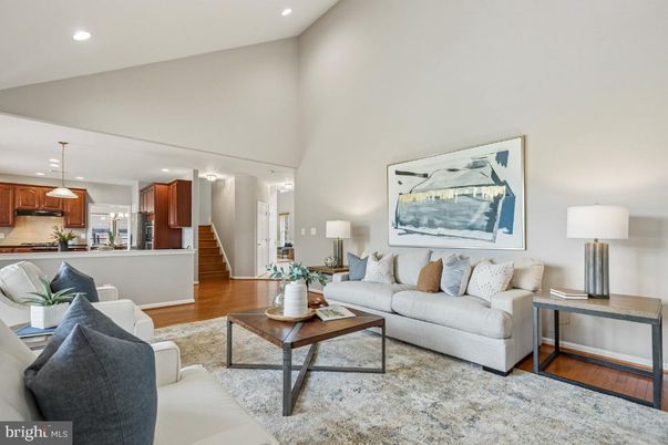 Interior, Kitchen, Living room, Pendant Lights, Recessed Lighting, Wood Texture Flooring