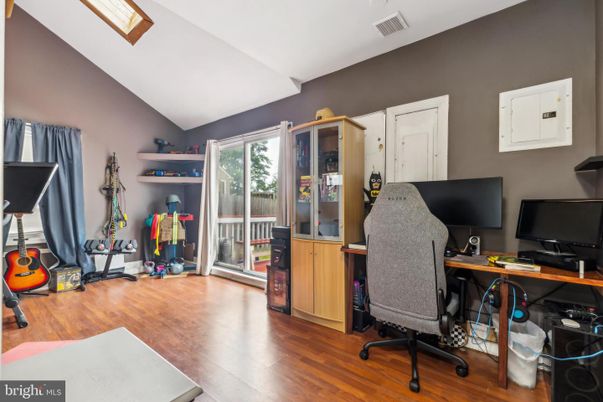 Fitness Equipment, Home Office, Interior, Wood Texture Flooring