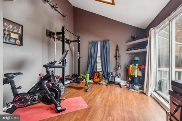 Fitness Equipment, Interior, Wood Texture Flooring