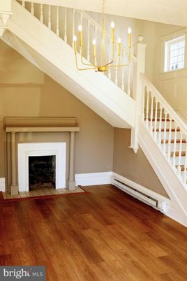 Fireplace, Interior, Pendant Lights, Wood Texture Flooring