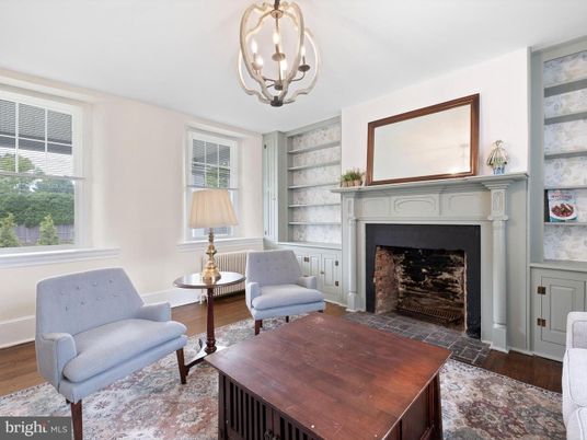 Chandelier, Fireplace, Interior, Wood Texture Flooring