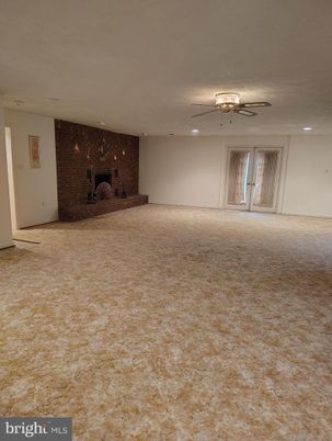 Empty room, Fireplace, Interior, Stone Walls