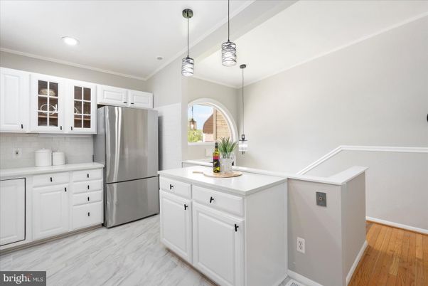 Interior, Kitchen, Marble, Pendant Lights, Recessed Lighting, Stainless Steel Appliances