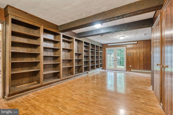 Empty room, Interior, Wooden Beams, Wood Texture Flooring, Wooden Walls