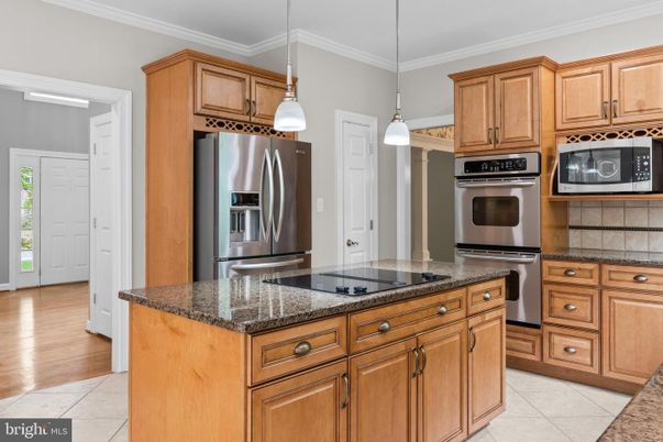 Interior, Kitchen, Pendant Lights, Stainless Steel Appliances, Wood Texture Flooring