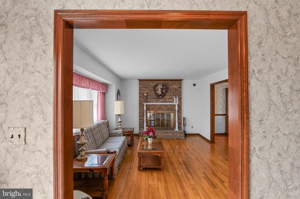 Fireplace, Interior, Living room, Stone Walls, Wood Texture Flooring