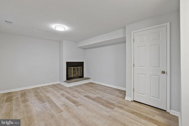 Empty room, Fireplace, Interior, Wood Texture Flooring