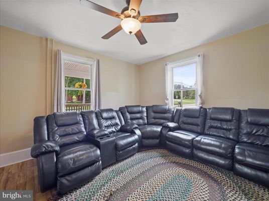 Home Theatre Room, Interior, Wood Texture Flooring